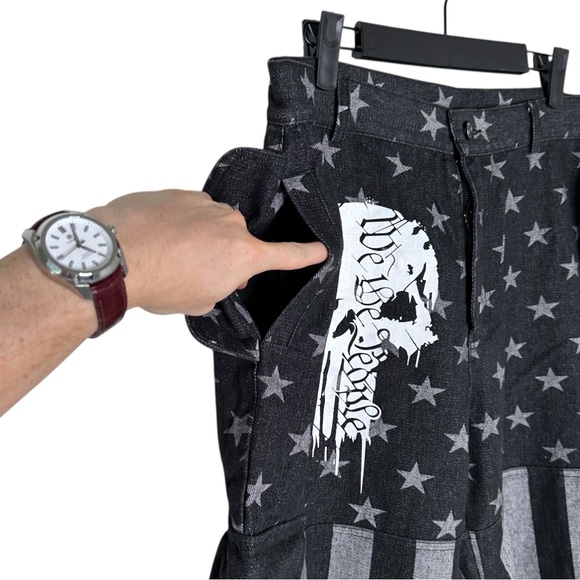 Vintage graphic denim shorts - Picture 3 of 7